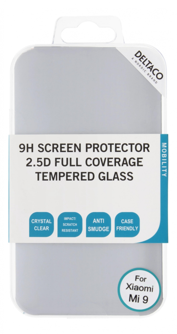 DELTACO screen protector , Xiaomi Mi 9, 2.5D full coverage glass DELTACO screen protector , Xiaomi Mi 9, 2.5D full coverage glass
