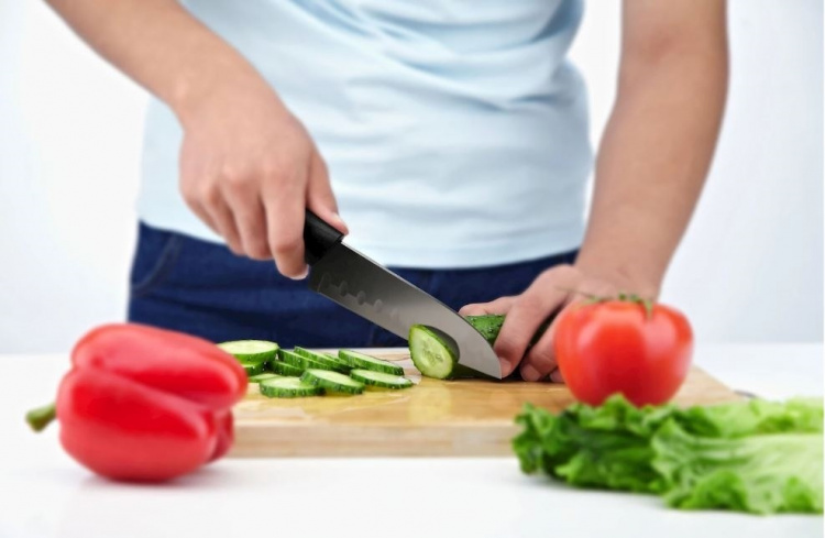 Progress Knife set with chef\'s knife, bread knife and all-purpose knife