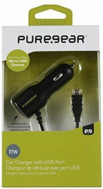 Pure Gear Car charger 3.4A Micro-USB, Black Pure Gear Car charger 3.4A Micro-USB, Black