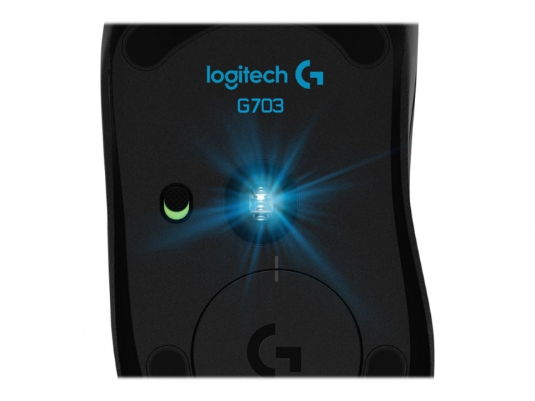 Logitech G703 - gamingmus - LIGHTSPEED med HERO - optisk - 6 knappar - trådlös