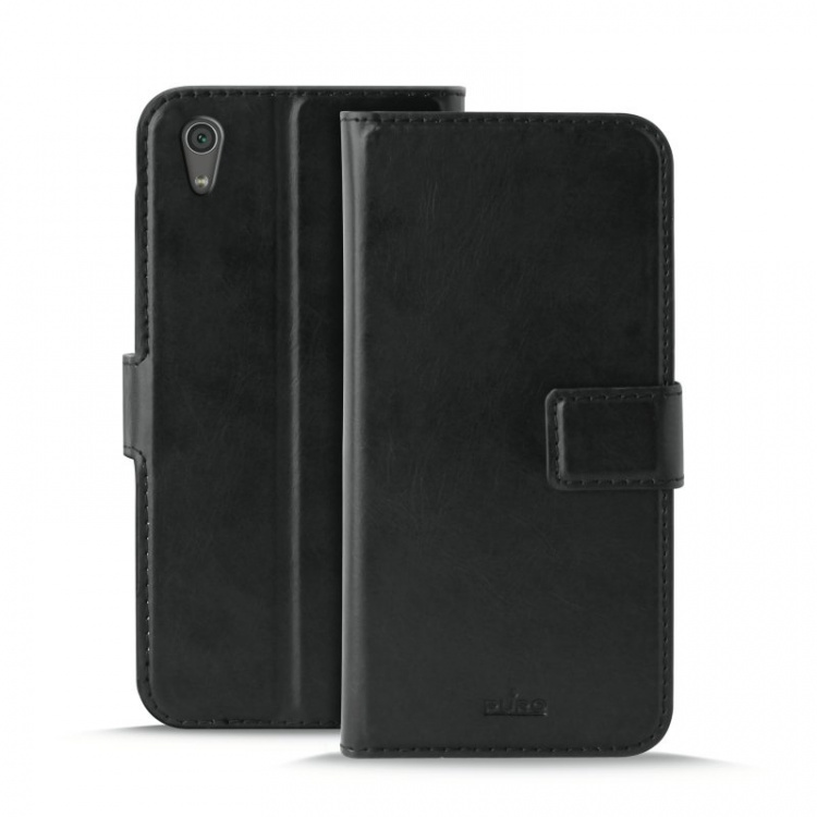 Puro Sony Xperia XA1, Wallet Case Milano, Black Puro Sony Xperia XA1, Wallet Case Milano, Black