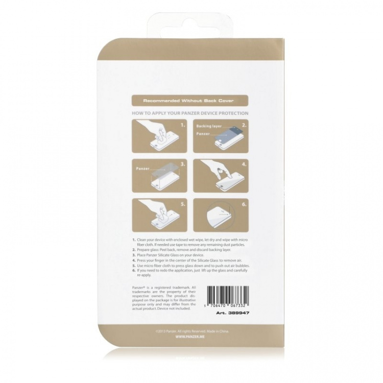 Panzer iPhone 6S/6 Plus, Curved Silicate Glass, Black Panzer iPhone 6S/6 Plus, Curved Silicate Glass, Black