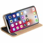 Krusell Sunne Wallet Case for iPhone Xr, Vintage Beige