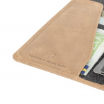 Krusell Sunne Wallet Case for iPhone Xr, Vintage Beige