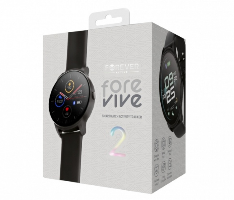 Forever ForeVive2 SB-330 Smartwatch, Svart Forever ForeVive2 SB-330 Smartwatch, Svart