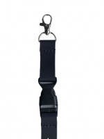 Key chain with Teknikproffset logo, Black Key chain with Teknikproffset logo, Black