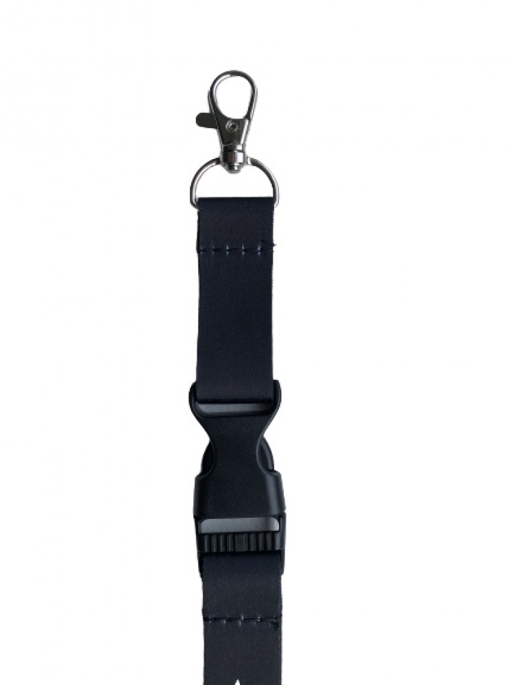 Key chain with Teknikproffset logo, Black Key chain with Teknikproffset logo, Black