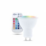 Forever Light Remote-controlled LED lamp RGB+White, GU10 5W Forever Light Remote-controlled LED lamp RGB+White, GU10 5W