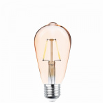 Forever Light Retro LED bulb with filament Gold, E27 ST64 4W 2200K 400lm Forever Light Retro LED bulb with filament Gold, E27 ST64 4W 2200K 400lm