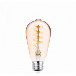 Forever Light Retro LED bulb with filament Gold, E27 ST64 4W 2000K 250lm