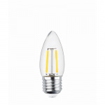 Forever Light Clear LED bulb with filament, E27 C35 2W 2700K 250lm Forever Light Clear LED bulb with filament, E27 C35 2W 2700K 250lm