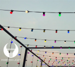 Forever Light LED bulb x 5, E27 G45 2W, Pink