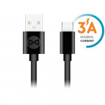 Forever cable USB - USB-C 1,0 m 3A, Black