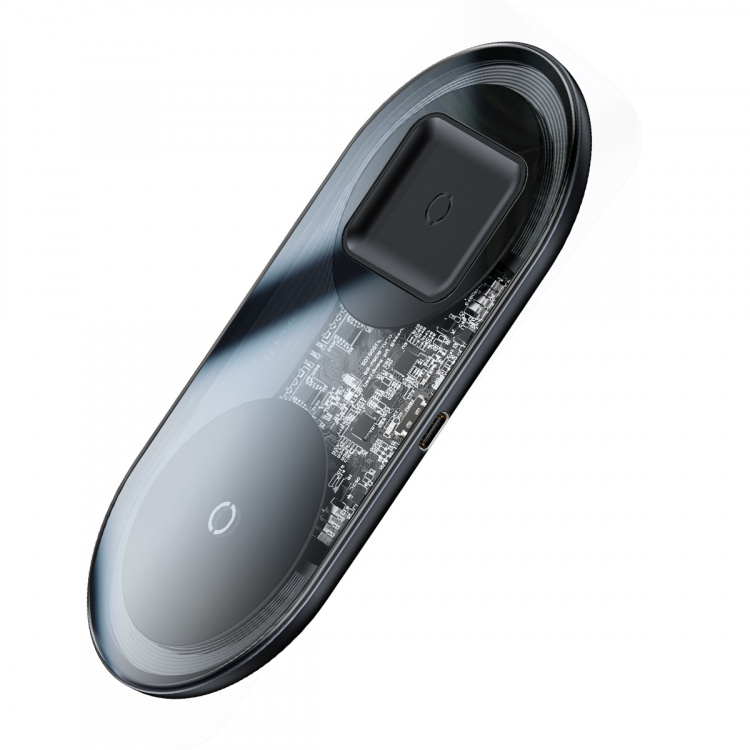 Baseus wireless charger 2-in-1 18W, Transparent