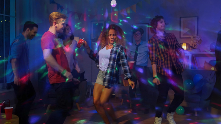 Limited Label DL 1.0 rotating disco light for home or office