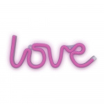 Forever Light Neon LED lamp Love battery + USB FLNEO5, Pink