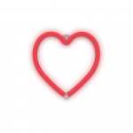 Forever Light Neon LED Light HEART battery + USB FLNEO7, Red Forever Light Neon LED Light HEART battery + USB FLNEO7, Red