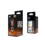 Forever Light LED Bulb Filament E27 A60 4W 230V 2000K 400lm COG, Sooty Glass