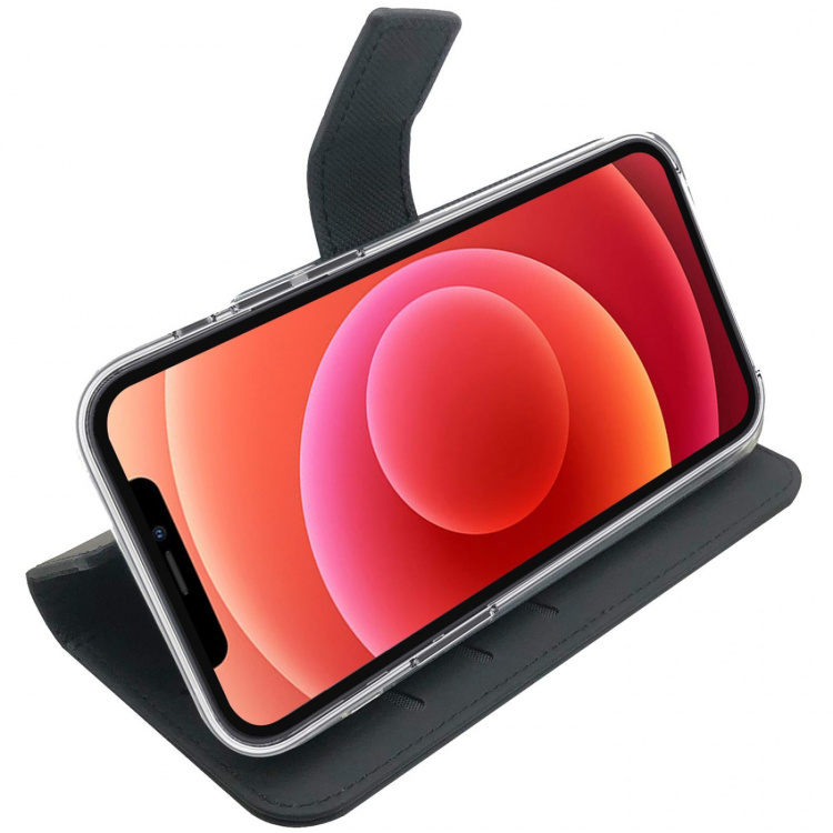 Celly Wallet Case iPhone 12 / 12 Pro, Svart Celly Wallet Case iPhone 12 / 12 Pro, Svart