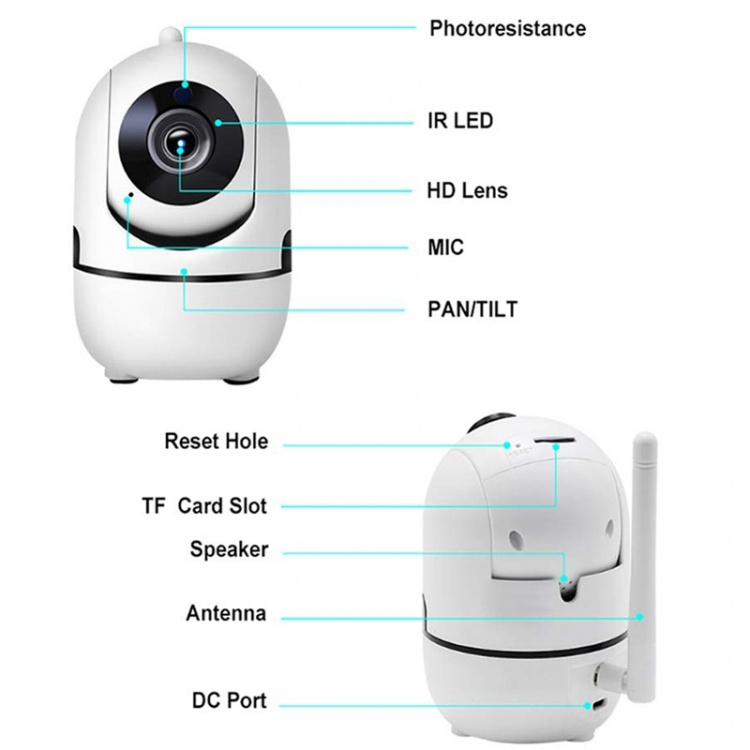 Denver Smart Wifi/IP-kamera Tuya-komp
