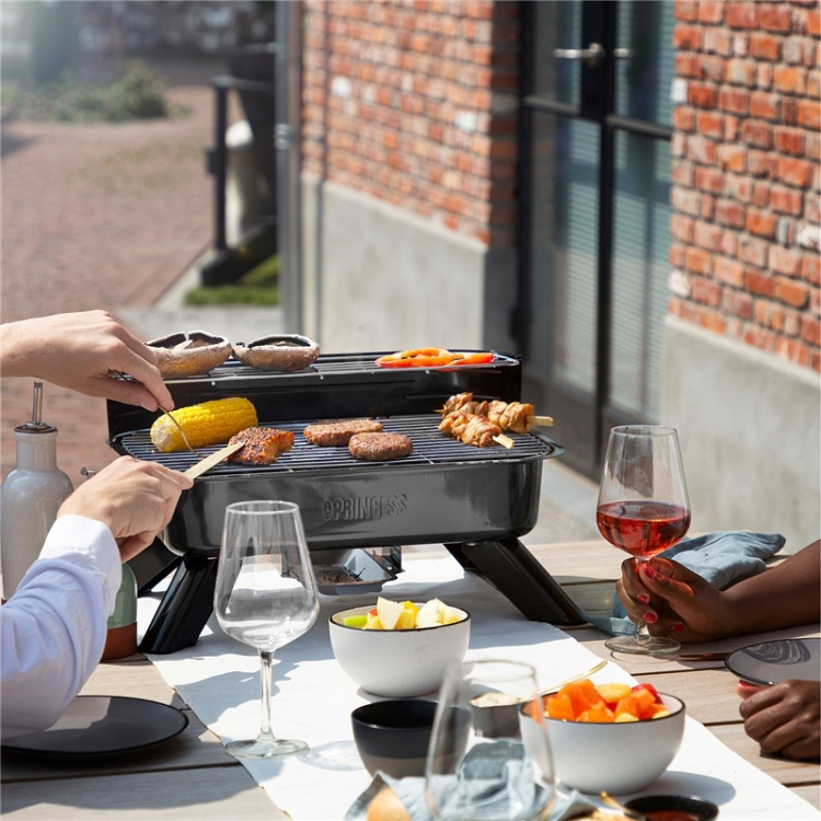Princess Hybridgrill För ström- & kolgr