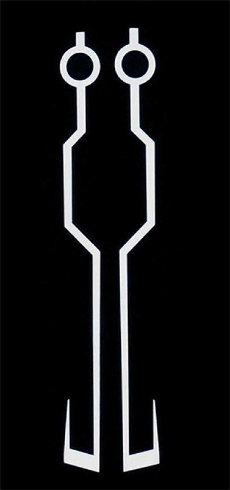 Light stripes for motorcycle helmet, White light Light stripes for motorcycle helmet, White light