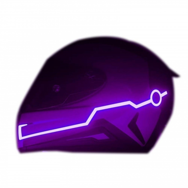Light stripes for motorcycle helmet, Purple Light stripes for motorcycle helmet, Purple