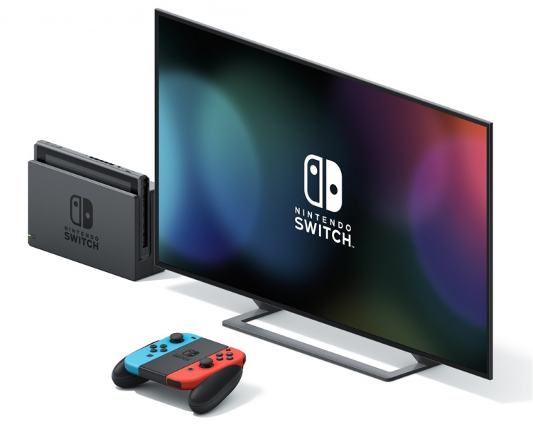 Nintendo Switch 2019 Konsol, Röd/Blå Nintendo Switch 2019 Konsol, Röd/Blå
