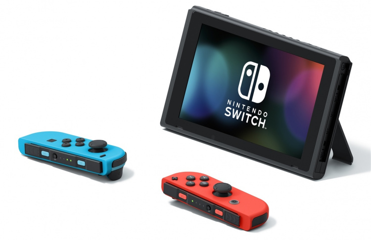 Nintendo Switch 2019 Konsol, Röd/Blå Nintendo Switch 2019 Konsol, Röd/Blå