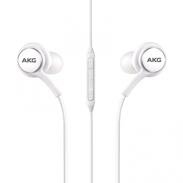 AKG Headphones with Microphone, In-Ear for Samsung, White, Bulk (EO-IG955)