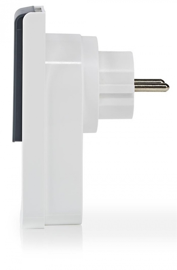 Nedis SmartLife Smart Plug | Wi-Fi | IP44 | Power meter | 3680 W | Plug with earth contact / Type F (CEE 7/7) | -30 - 40 °C | Android™ / IOS | Grey / White Nedis SmartLife Smart Plug | Wi-Fi | IP44 | Power meter | 3680 W | Plug with earth contact / Type F (CEE 7/7) | -30 - 40 °C | Android™ / IOS | Grey / White