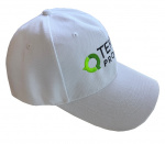White cap with the Teknikproffset logo