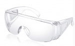 Universal safety glasses in transparent plastic