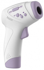 Fever thermometer, non-contact with IR technology for children/adults, Purple/White