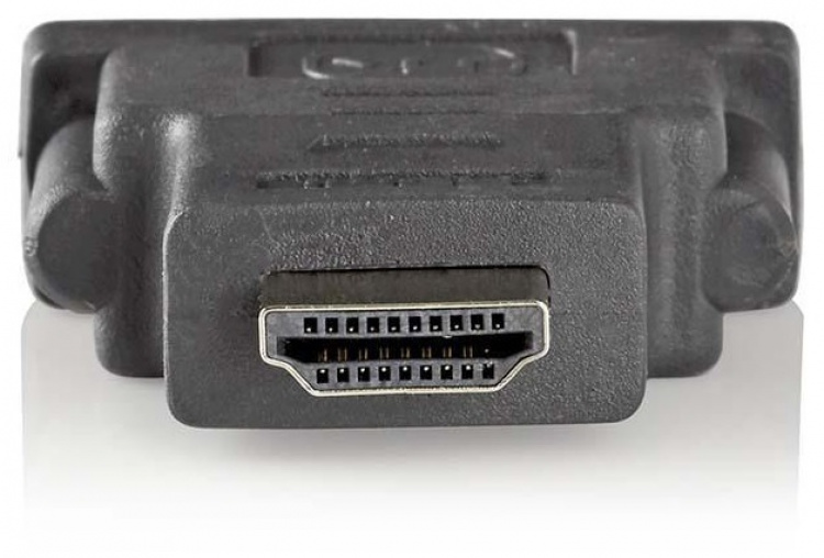 Nedis HDMI™ Adapter | HDMI™ Connector | DVI-D 24+1-Pin Female | Gold Plated | Straight | ABS | Anthracite | 1 pcs | Box