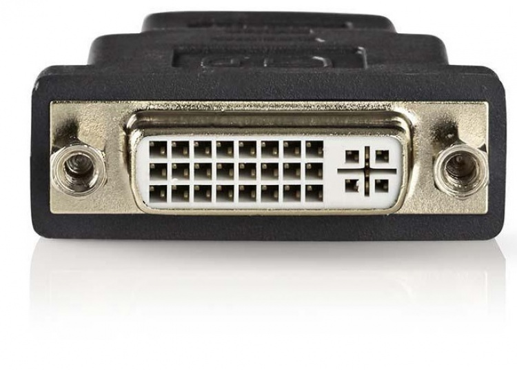 Nedis HDMI™ Adapter | HDMI™ Connector | DVI-D 24+1-Pin Female | Gold Plated | Straight | ABS | Anthracite | 1 pcs | Box