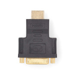 Nedis HDMI™ Adapter | HDMI™ Connector | DVI-D 24+1-Pin Female | Gold Plated | Straight | ABS | Anthracite | 1 pcs | Box