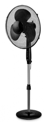 Oscillerande golvfläkt med 3 hastigheter, Svart Oscillerande golvfläkt med 3 hastigheter, Svart