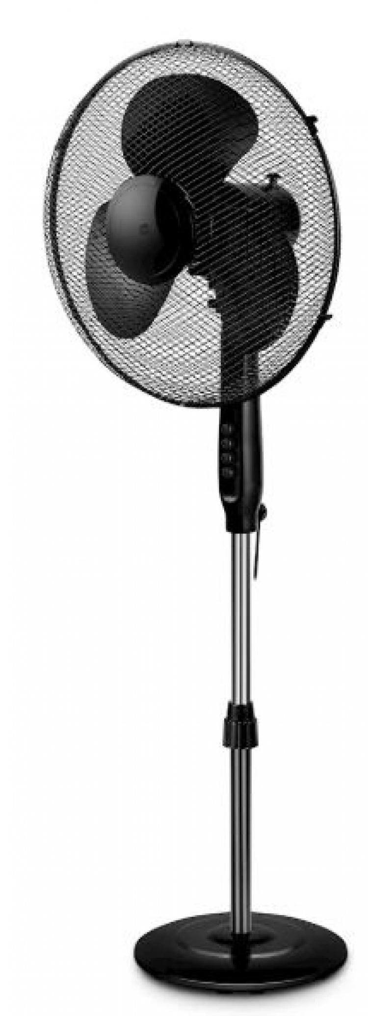 Oscillerande golvfläkt med 3 hastigheter, Svart Oscillerande golvfläkt med 3 hastigheter, Svart