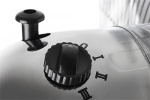 NORDIC HOME Kraftfull Golvfläkt i metall, 60W, 450mm, 3-lägen, Krom