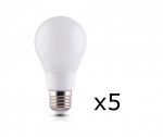 LED lamp E27 8W 230V 6000K 5-pack, Cool white