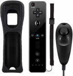 Remote Plus + Nunchuck for Wii Wii U, Black