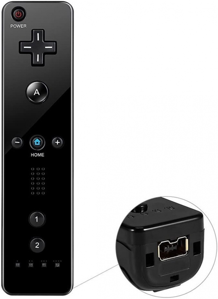 Remote Plus + Nunchuck for Wii Wii U, Black