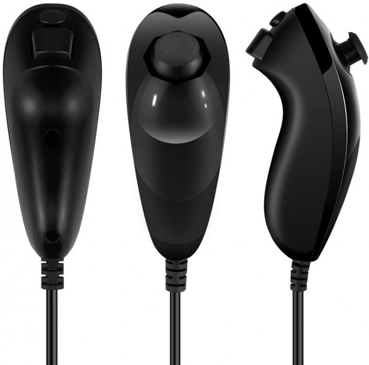 Remote Plus + Nunchuck for Wii Wii U, Black