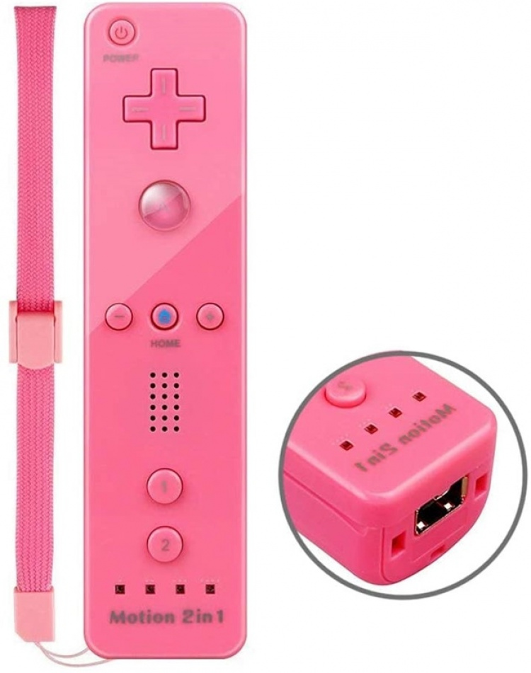 Remote Plus + Nunchuck compatible with Wii-Wii U, Pink Remote Plus + Nunchuck compatible with Wii-Wii U, Pink