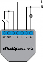 Shelly Dimmer 2 Kompakt infälld dimmer med WiFi och öppet API