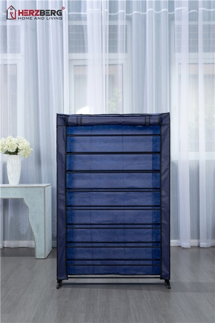 Herzberg Shoe storage for 45 shoes, Black