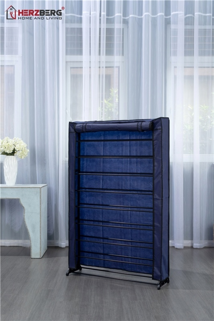 Herzberg Shoe storage for 45 shoes, Black