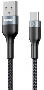 Remax Braided USB-A to USB-C cable 2.4A, 1m
