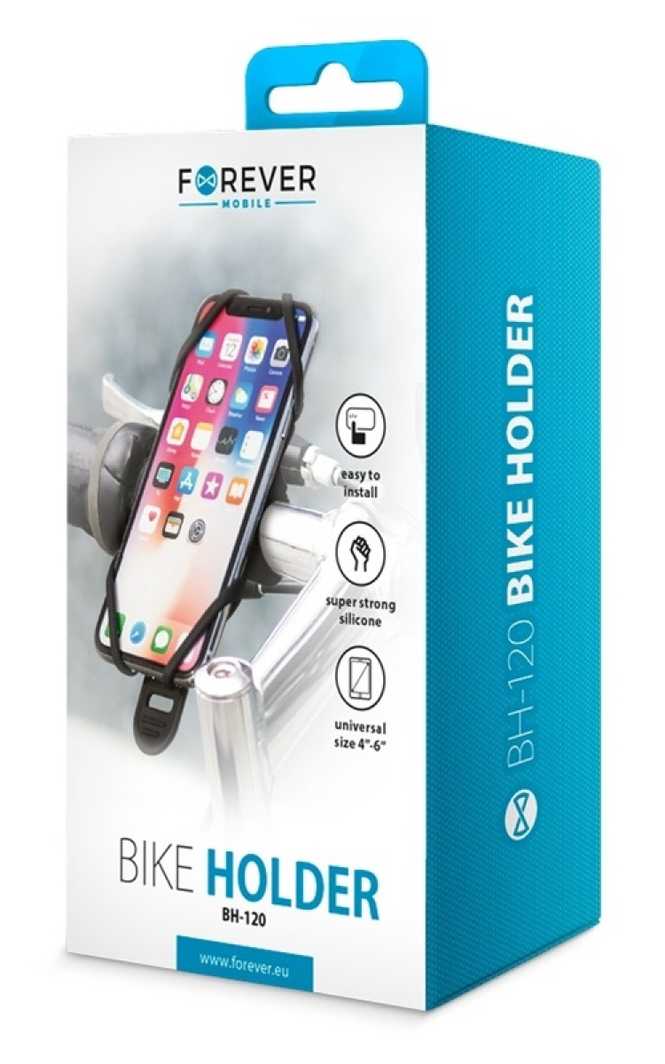 Forever bike holder for mobile (BH-120), black